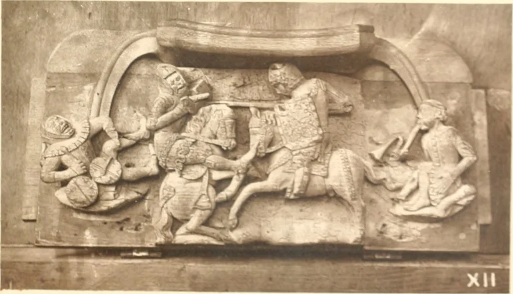 An illustration from Carvings and sculptures of Worcester Cathedral, 1873, leaf 30