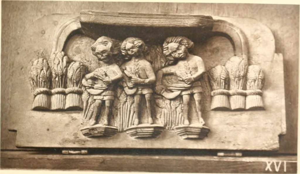 An illustration from Carvings and sculptures of Worcester Cathedral, 1873, leaf 34
