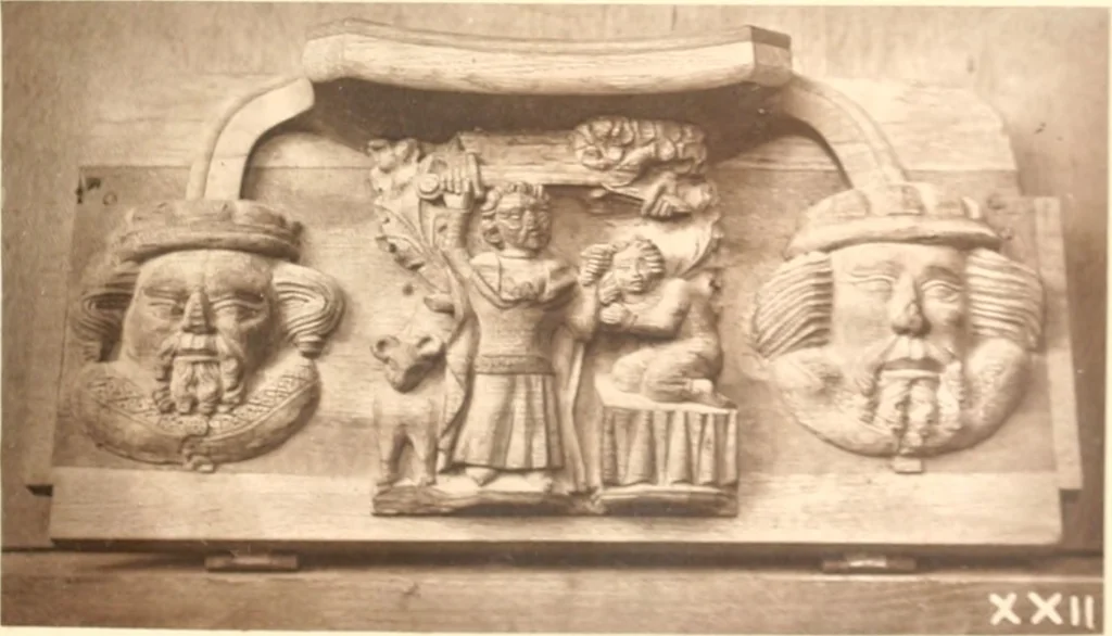 An illustration from Carvings and sculptures of Worcester Cathedral, 1873, leaf 40