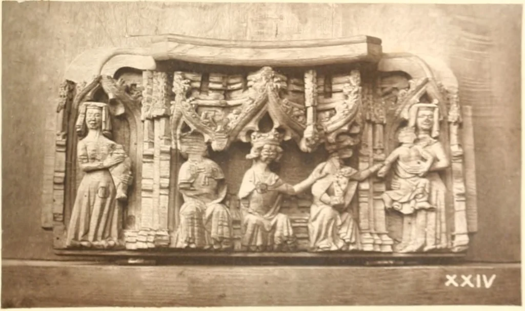 An illustration from Carvings and sculptures of Worcester Cathedral, 1873, leaf 42