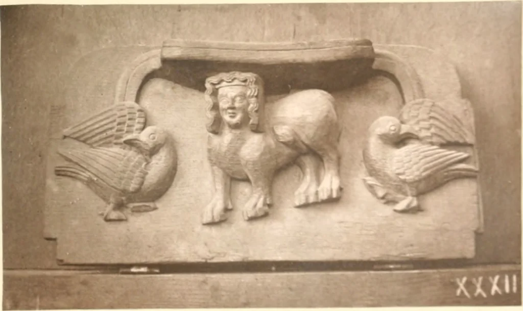 An illustration from Carvings and sculptures of Worcester Cathedral, 1873, leaf 50
