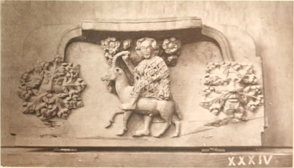 An illustration from Carvings and sculptures of Worcester Cathedral, 1873, leaf 52