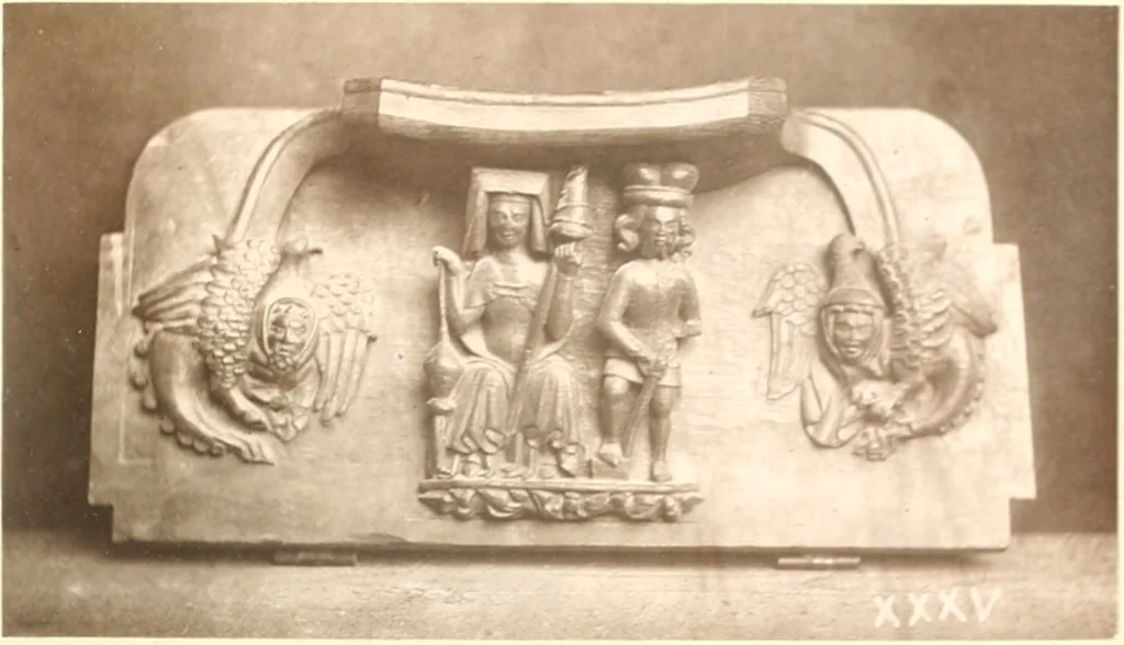 An illustration from Carvings and sculptures of Worcester Cathedral, 1873, leaf 54