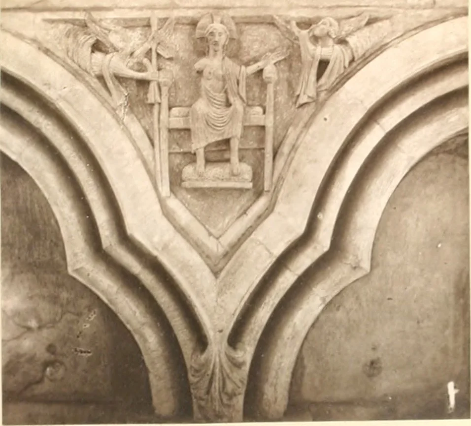 An illustration from Carvings and sculptures of Worcester Cathedral, 1873, leaf 80