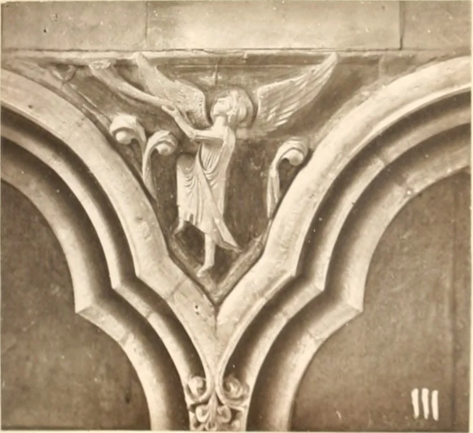 An illustration from Carvings and sculptures of Worcester Cathedral, 1873, leaf 80