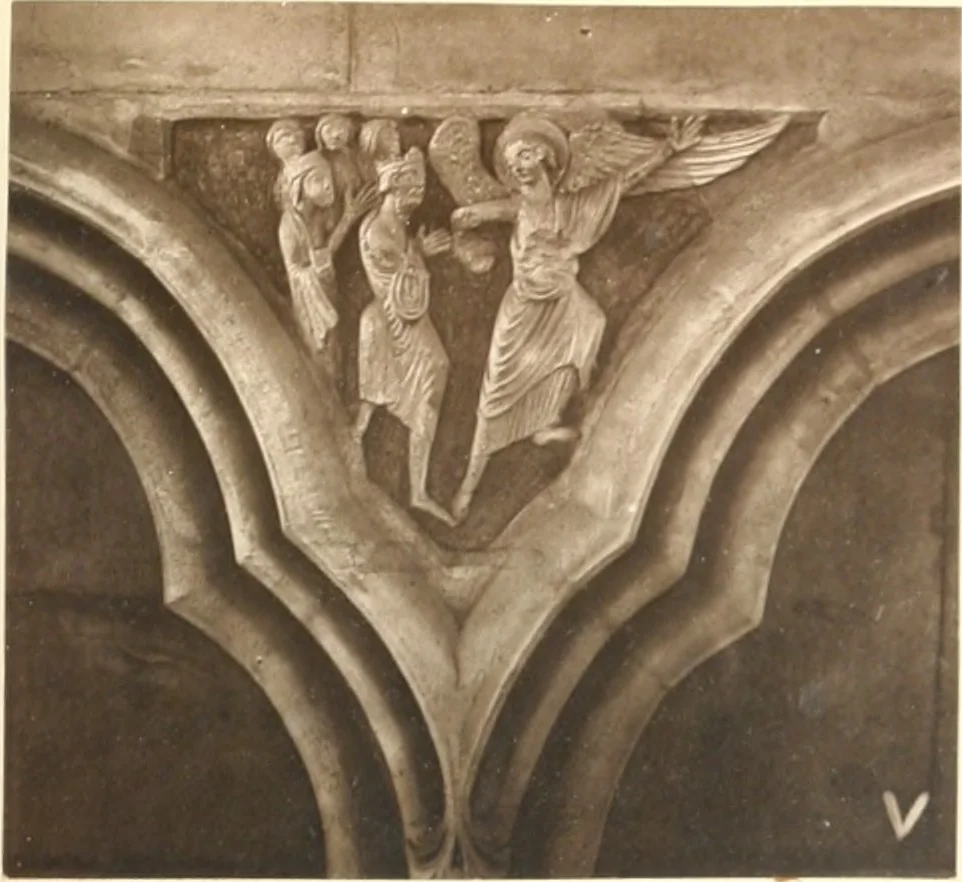 An illustration from Carvings and sculptures of Worcester Cathedral, 1873, leaf 82