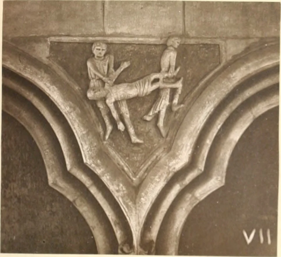 An illustration from Carvings and sculptures of Worcester Cathedral, 1873, leaf 82