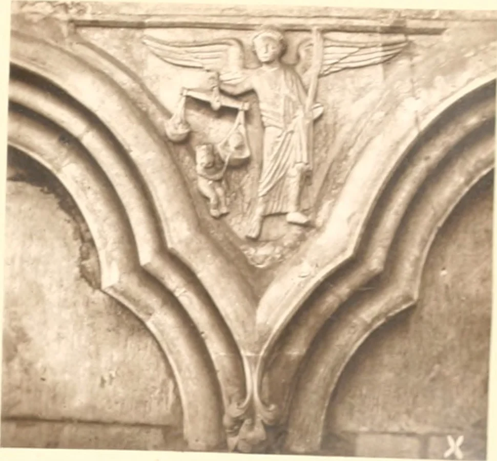 An illustration from Carvings and sculptures of Worcester Cathedral, 1873, leaf 84