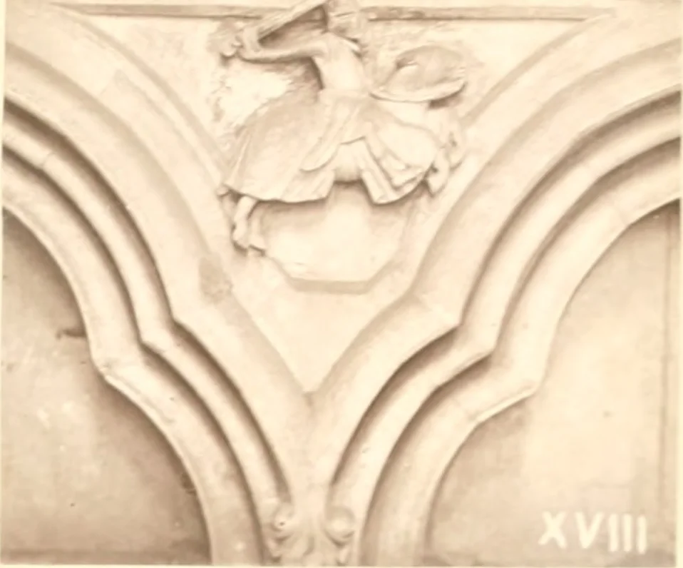 An illustration from Carvings and sculptures of Worcester Cathedral, 1873, leaf 88