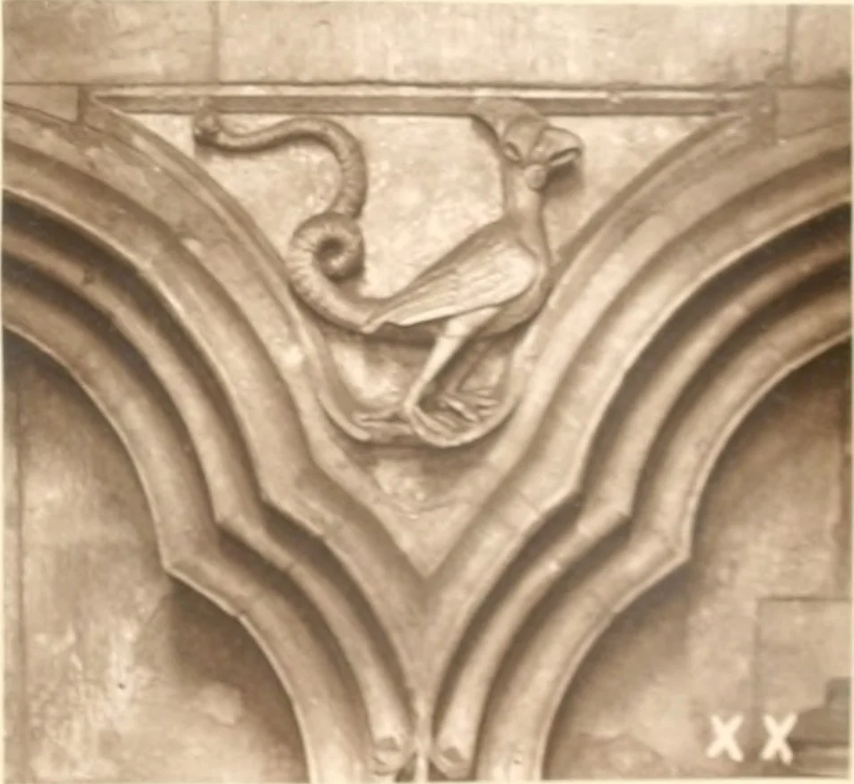 An illustration from Carvings and sculptures of Worcester Cathedral, 1873, leaf 88