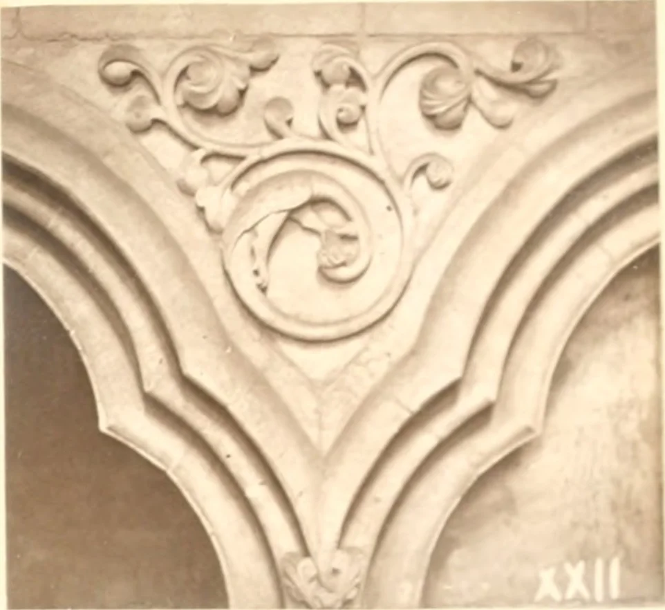 An illustration from Carvings and sculptures of Worcester Cathedral, 1873, leaf 90