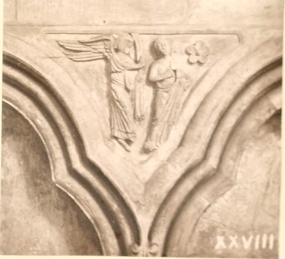 An illustration from Carvings and sculptures of Worcester Cathedral, 1873, leaf 92