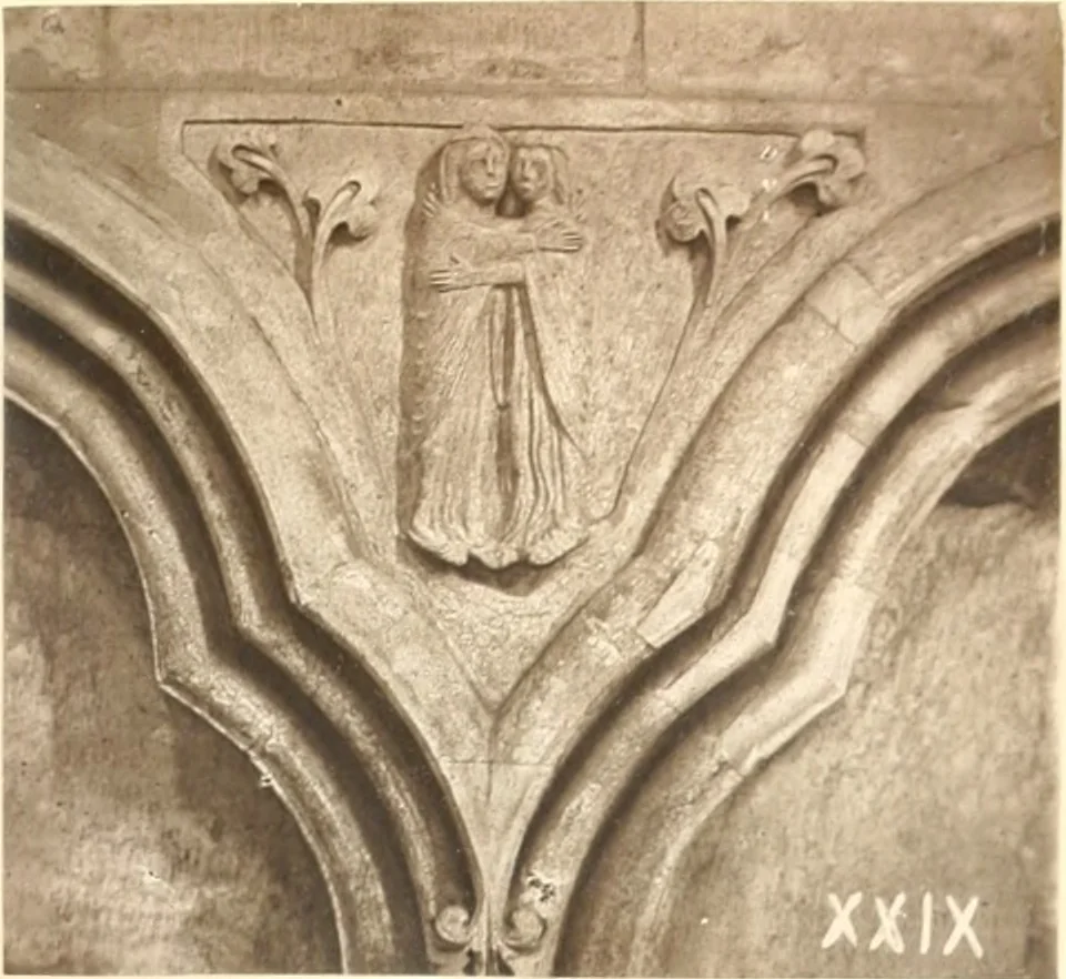 An illustration from Carvings and sculptures of Worcester Cathedral, 1873, leaf 94
