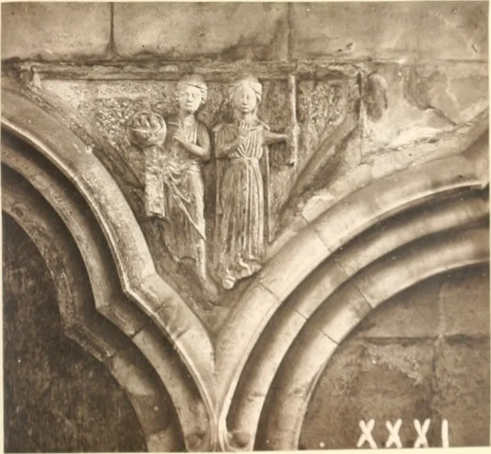An illustration from Carvings and sculptures of Worcester Cathedral, 1873, leaf 94