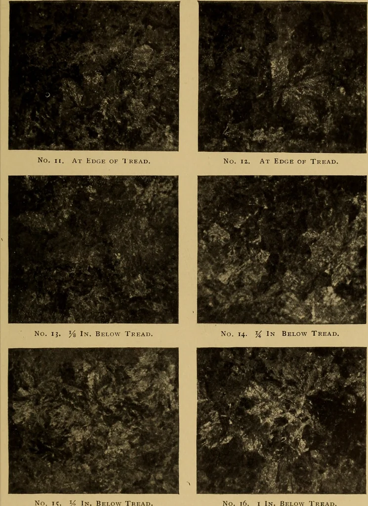 An illustration from The car wheel; giving the results of a series of investigations, 1907, leaf 40