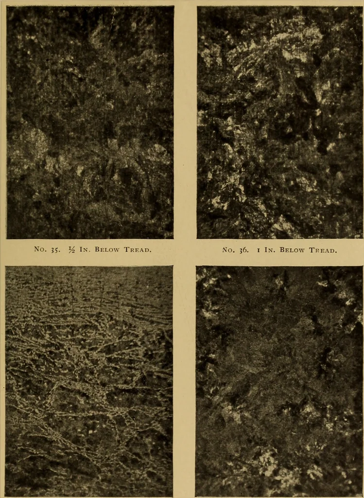 An illustration from The car wheel; giving the results of a series of investigations, 1907, leaf 56
