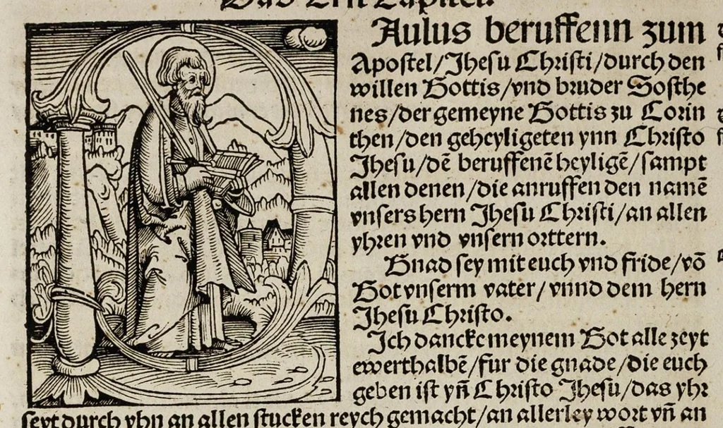 An illustration from Das Newe Testament Deůtzsch, 1522, leaf 267
