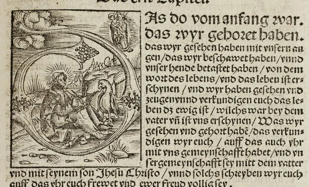 An illustration from Das Newe Testament Deůtzsch, 1522, leaf 368
