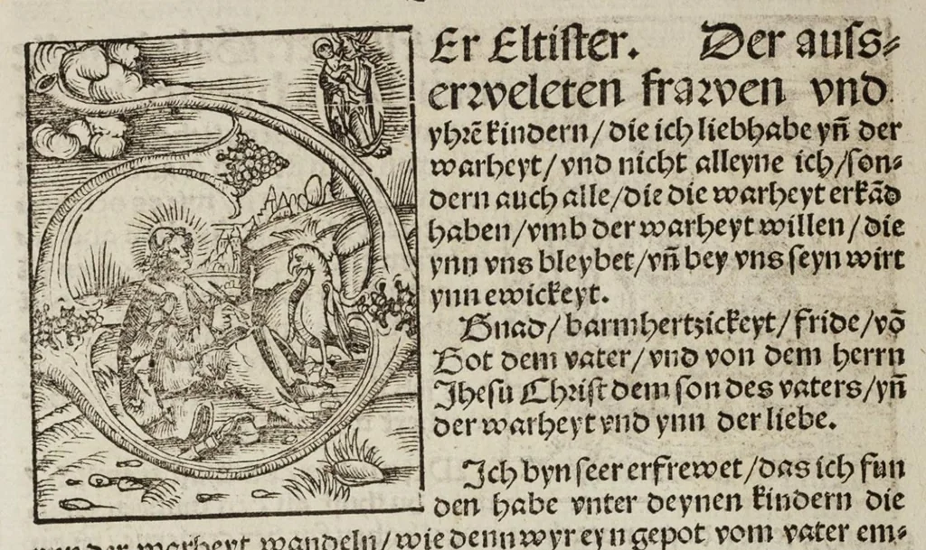 An illustration from Das Newe Testament Deůtzsch, 1522, leaf 373