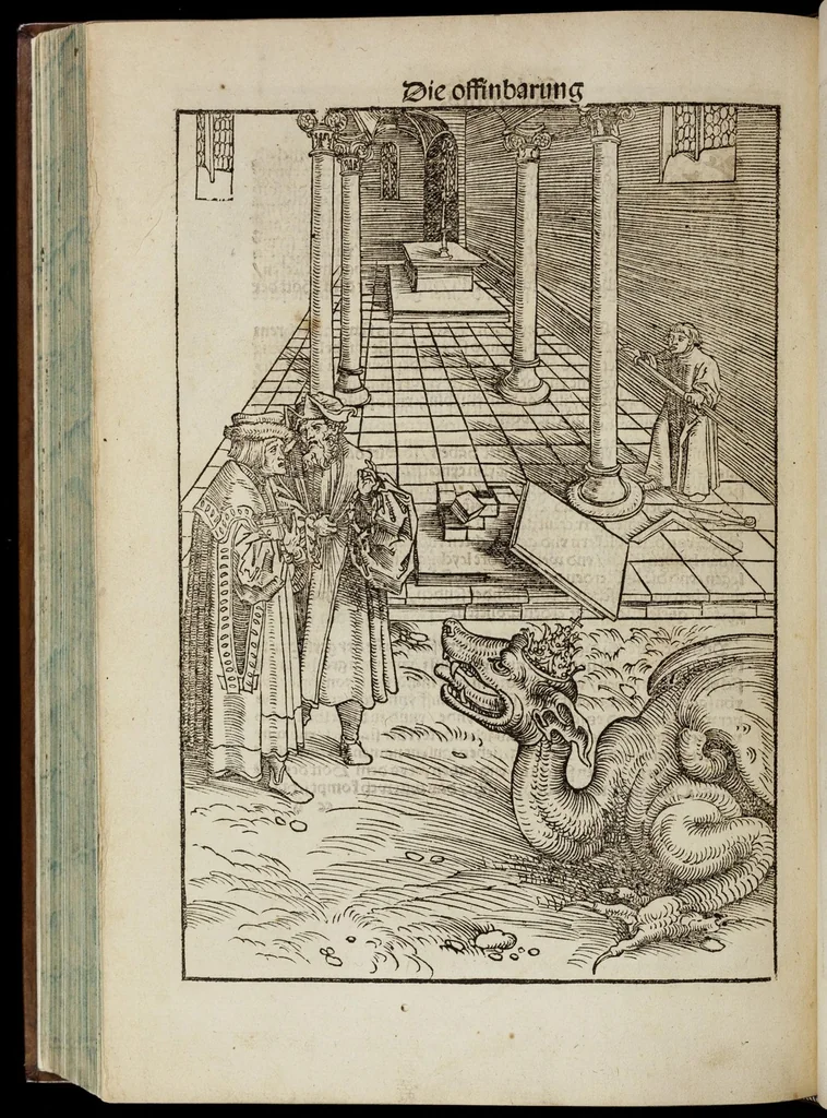 An illustration from Das Newe Testament Deůtzsch, 1522, leaf 425