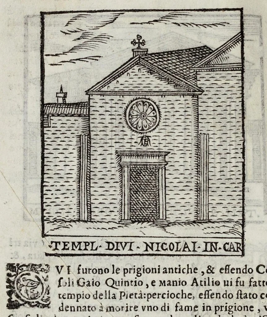 An illustration from Le cose maravigliose dell’alma città di Roma, 1595, leaf 103