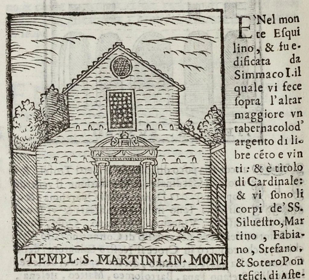 An illustration from Le cose maravigliose dell’alma città di Roma, 1595, leaf 117