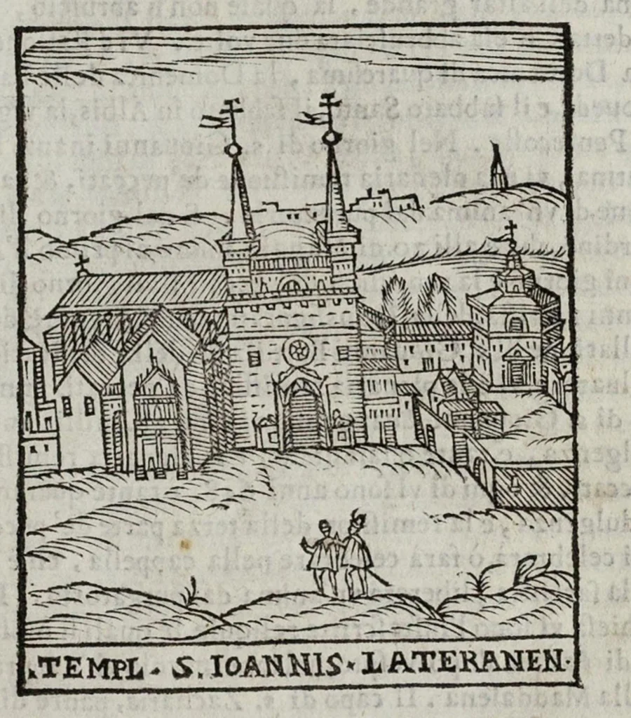 An illustration from Le cose maravigliose dell’alma città di Roma, 1595, leaf 12