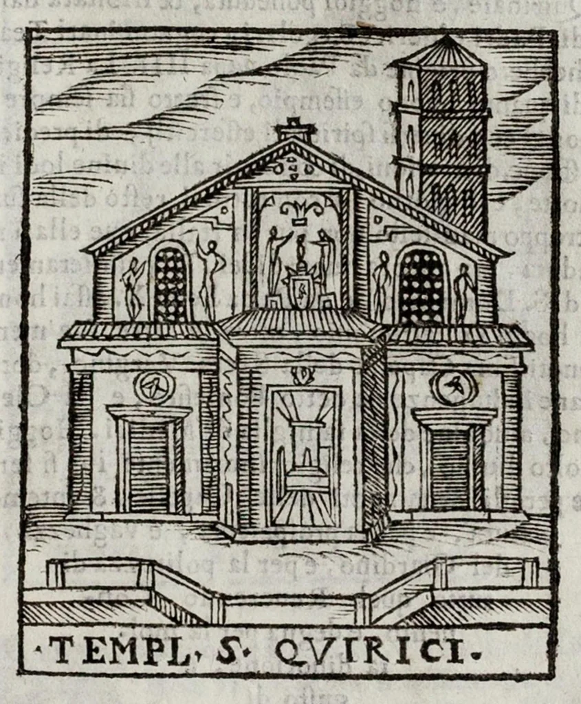 An illustration from Le cose maravigliose dell’alma città di Roma, 1595, leaf 120