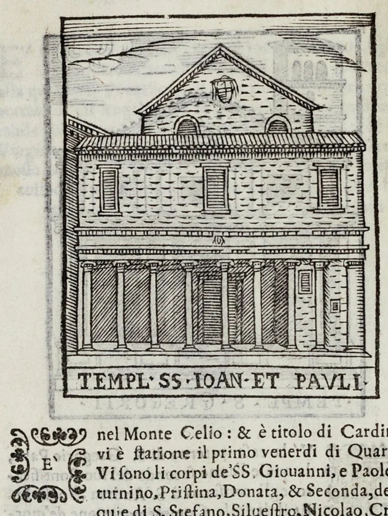 An illustration from Le cose maravigliose dell’alma città di Roma, 1595, leaf 131