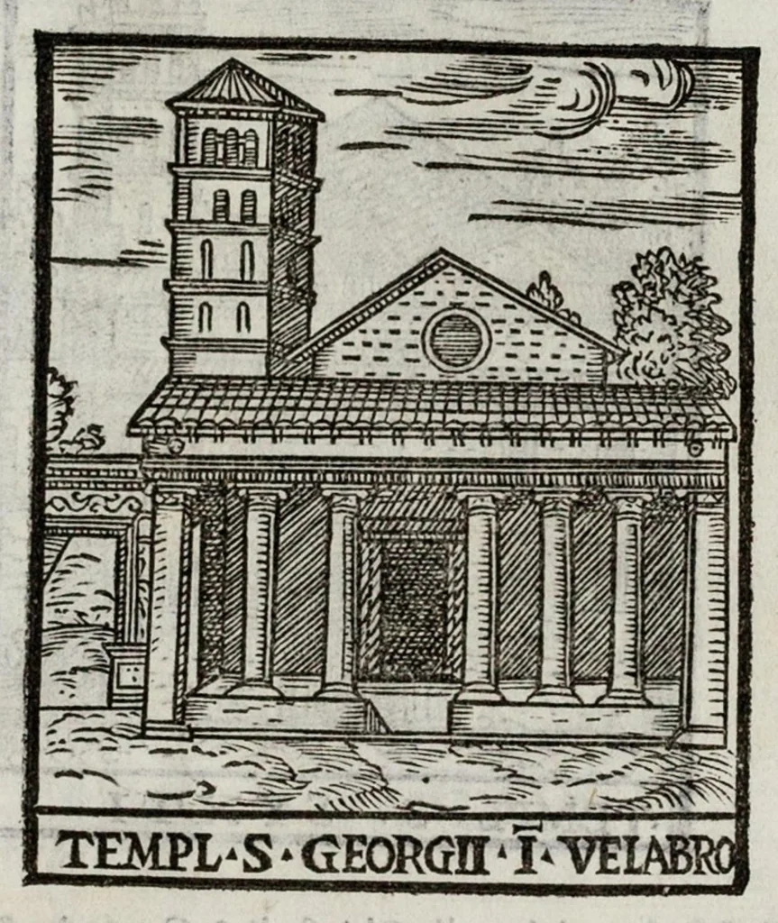 An illustration from Le cose maravigliose dell’alma città di Roma, 1595, leaf 134