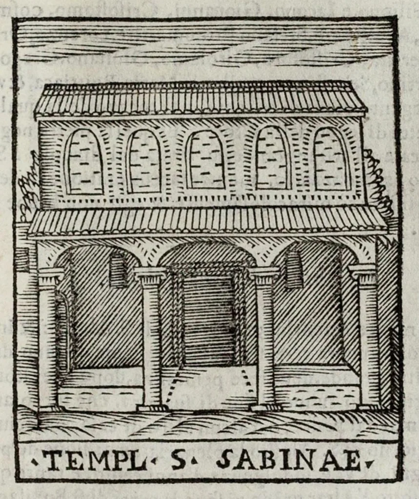 An illustration from Le cose maravigliose dell’alma città di Roma, 1595, leaf 136