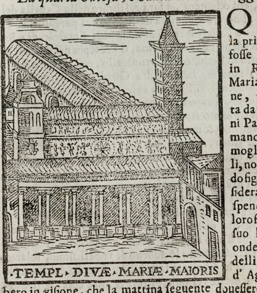 An illustration from Le cose maravigliose dell’alma città di Roma, 1595, leaf 22