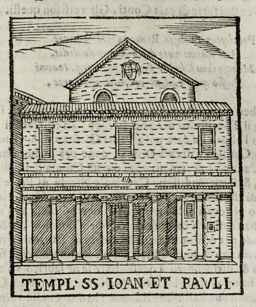 An illustration from Le cose maravigliose dell’alma città di Roma, 1595, leaf 284