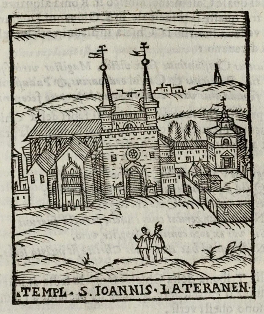 An illustration from Le cose maravigliose dell’alma città di Roma, 1595, leaf 294
