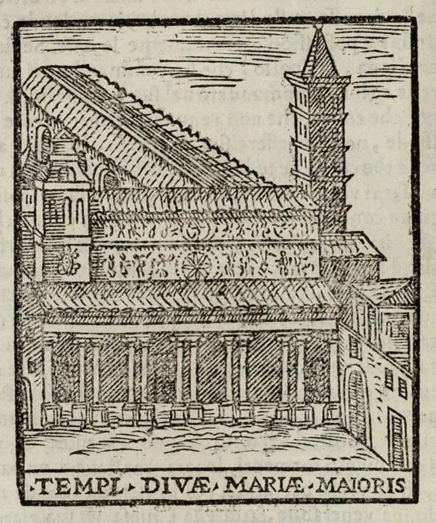 An illustration from Le cose maravigliose dell’alma città di Roma, 1595, leaf 309