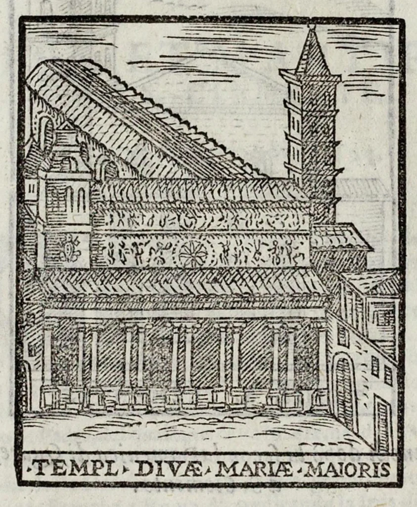 An illustration from Le cose maravigliose dell’alma città di Roma, 1595, leaf 344