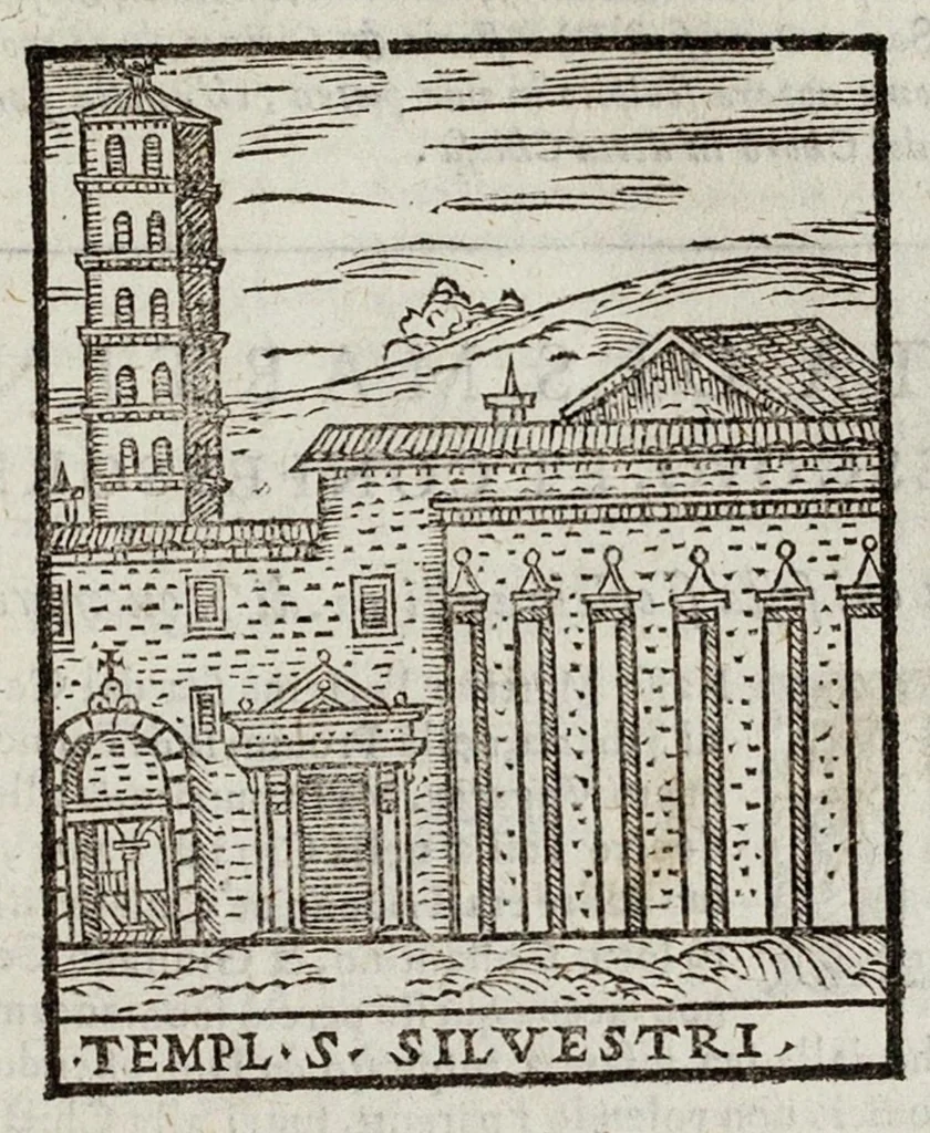 An illustration from Le cose maravigliose dell’alma città di Roma, 1595, leaf 428