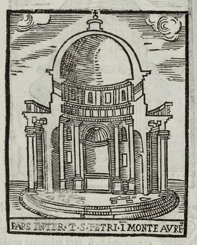 An illustration from Le cose maravigliose dell’alma città di Roma, 1595, leaf 45