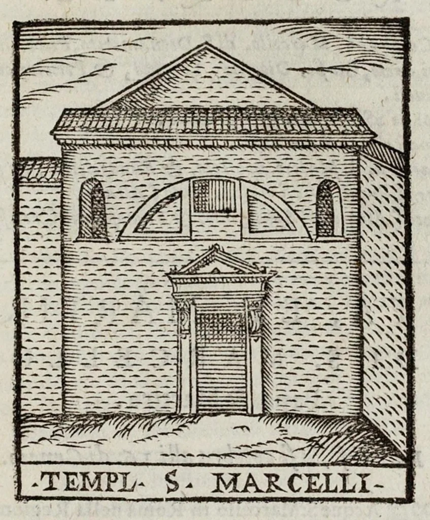 An illustration from Le cose maravigliose dell’alma città di Roma, 1595, leaf 450