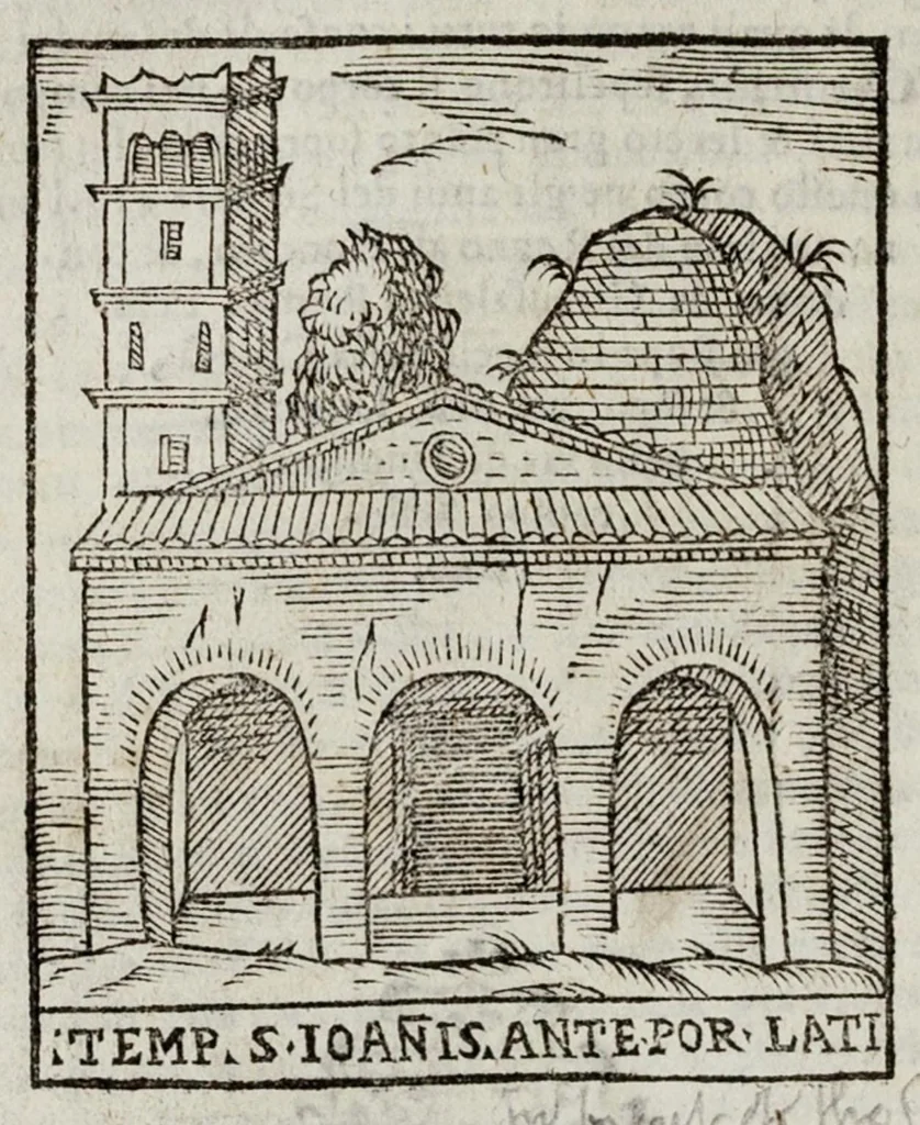 An illustration from Le cose maravigliose dell’alma città di Roma, 1595, leaf 465