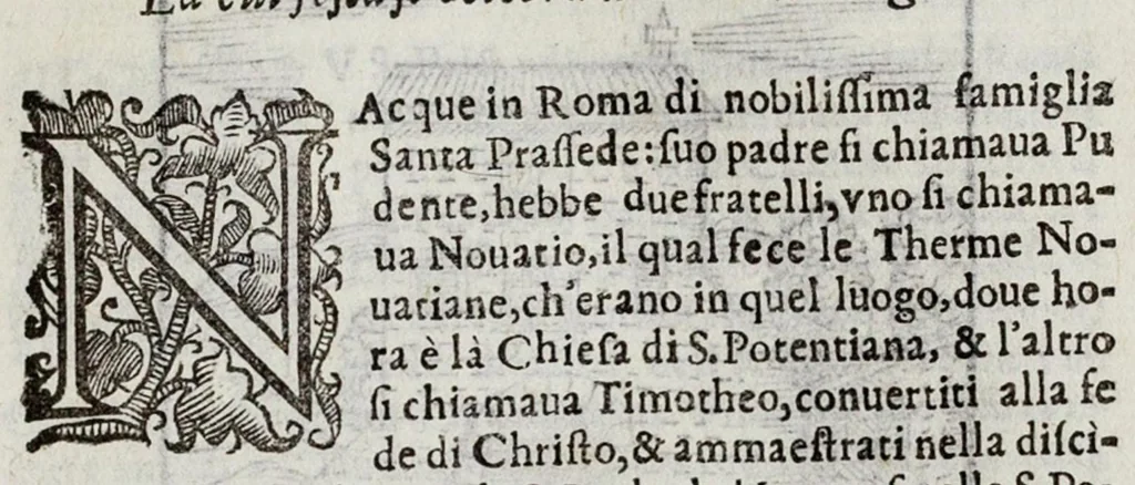 An illustration from Le cose maravigliose dell’alma città di Roma, 1595, leaf 472