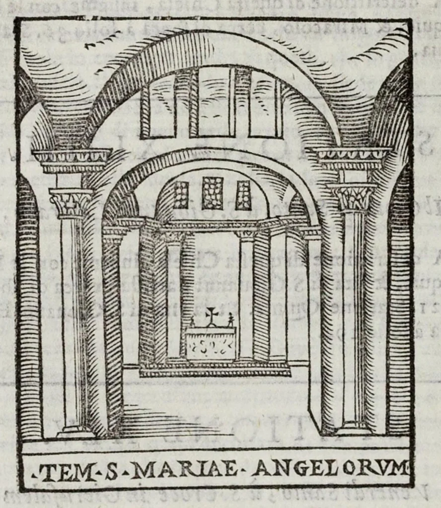 An illustration from Le cose maravigliose dell’alma città di Roma, 1595, leaf 477
