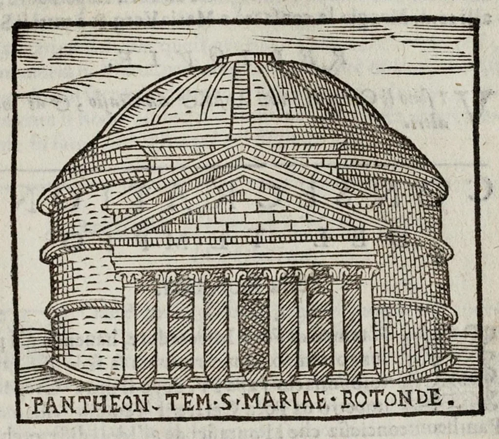 An illustration from Le cose maravigliose dell’alma città di Roma, 1595, leaf 486