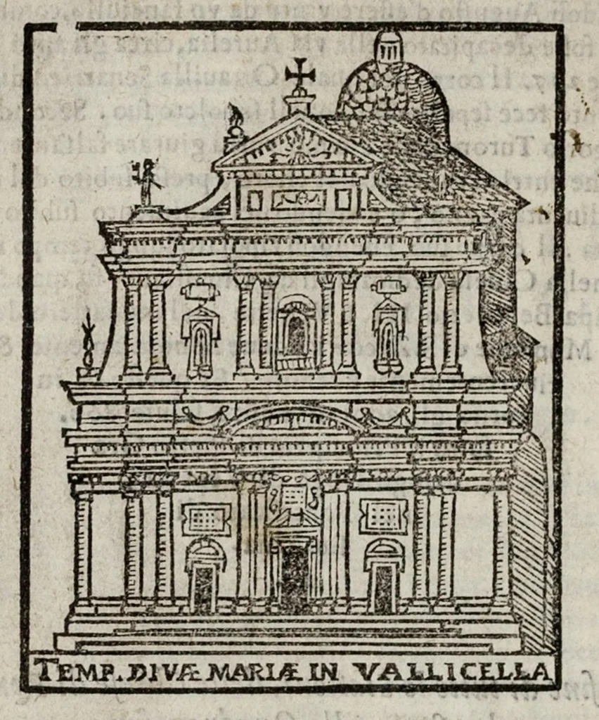 An illustration from Le cose maravigliose dell’alma città di Roma, 1595, leaf 495