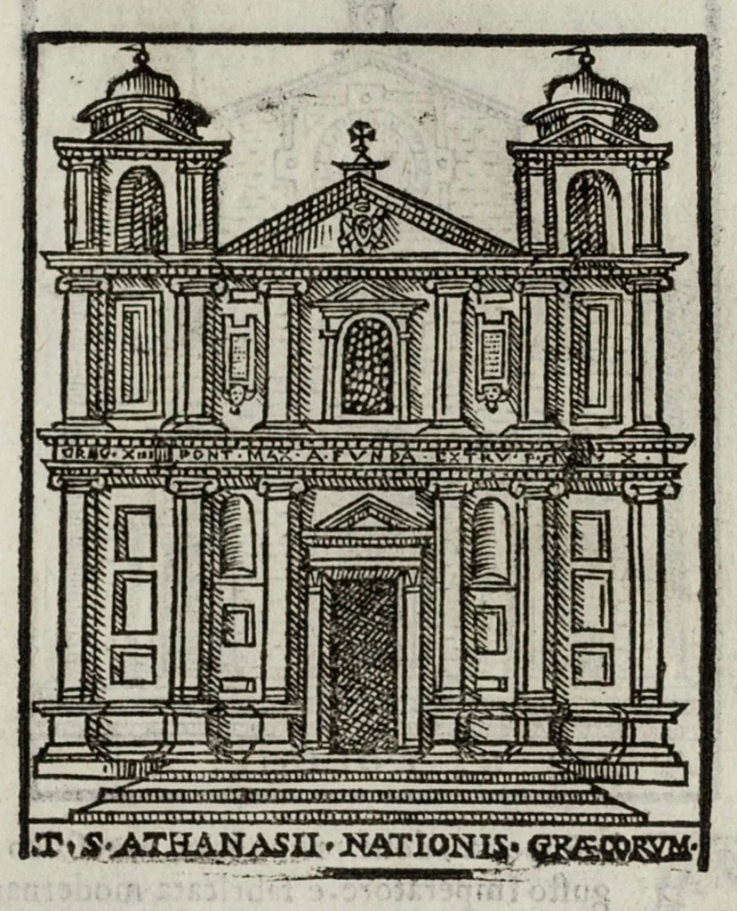 An illustration from Le cose maravigliose dell’alma città di Roma, 1595, leaf 58