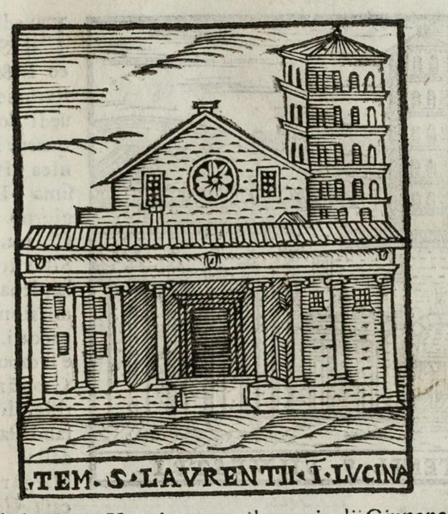 An illustration from Le cose maravigliose dell’alma città di Roma, 1595, leaf 60