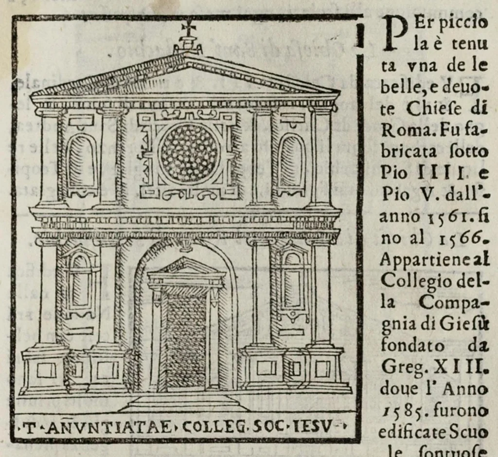 An illustration from Le cose maravigliose dell’alma città di Roma, 1595, leaf 80