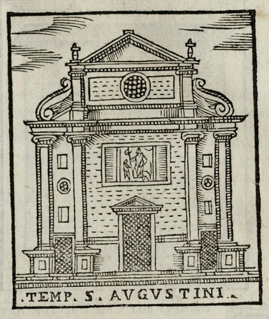 An illustration from Le cose maravigliose dell’alma città di Roma, 1595, leaf 82