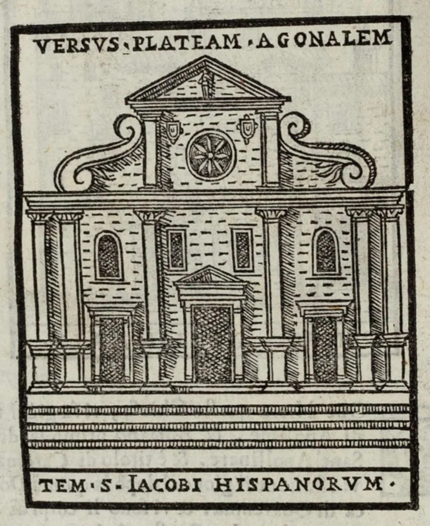 An illustration from Le cose maravigliose dell’alma città di Roma, 1595, leaf 85