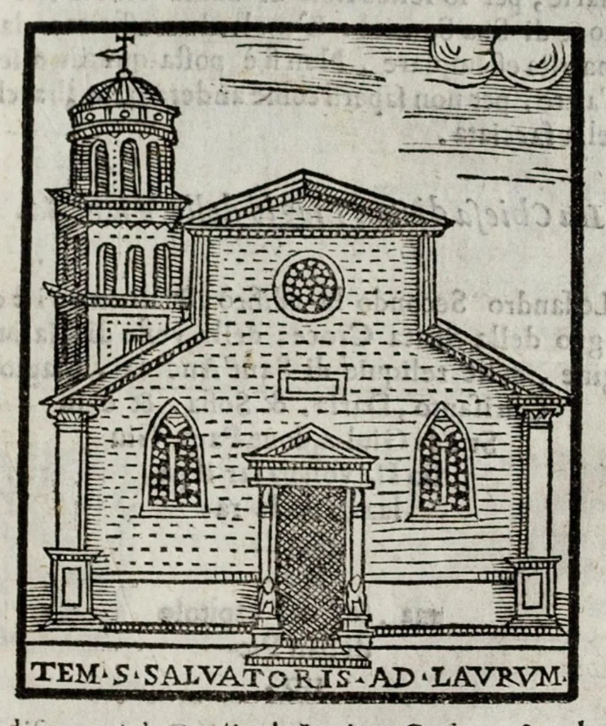 An illustration from Le cose maravigliose dell’alma città di Roma, 1595, leaf 92